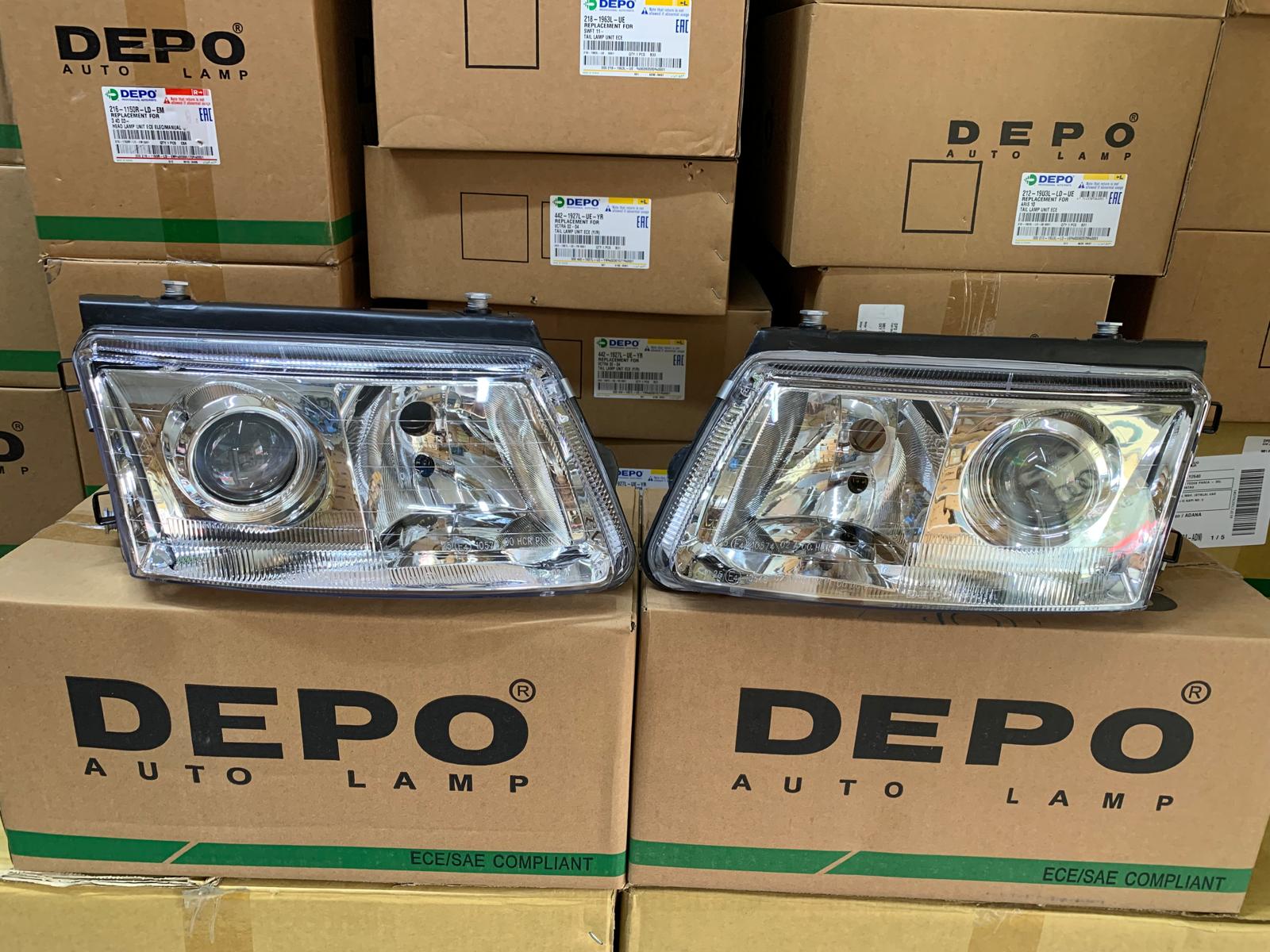VW PASSAT 1997-2000 ARASI DEPO MERCEKLİ SAĞ VE SOL FAR TAKIM 3B0941017H / 3B0941018H