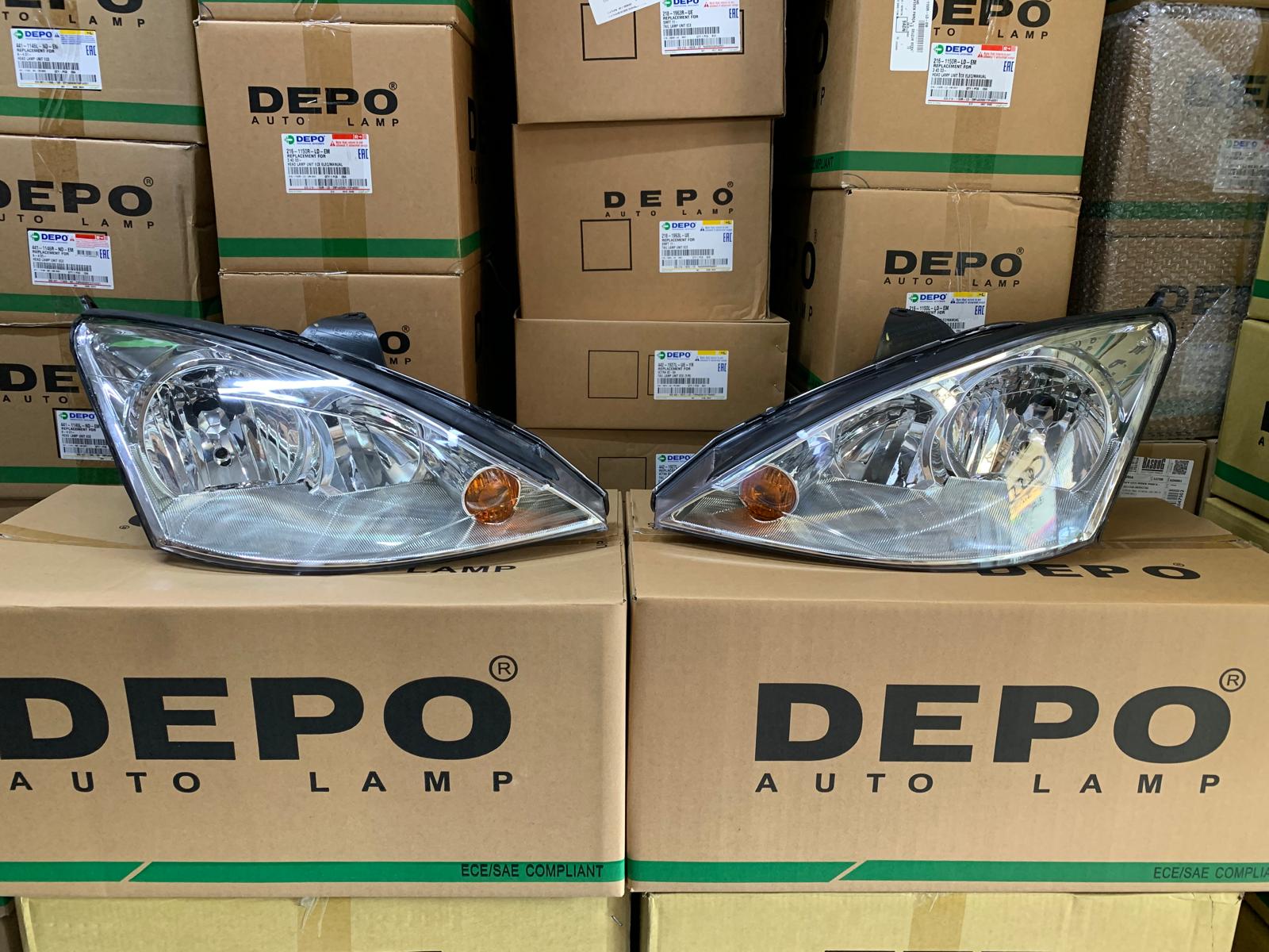 FORD FOCUS 2002-2005 ARASI DEPO MARKA SAĞ VE SOL FAR TAKIM 2M51-13100-BD / 2M51-13101-BD