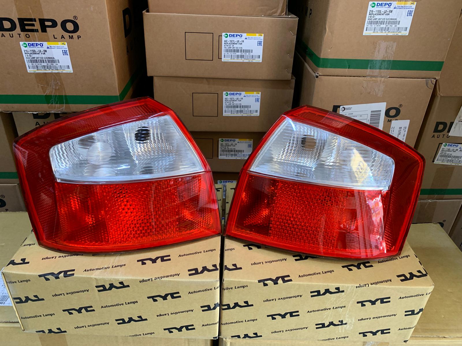 AUDI A4 B6 SEDAN KASA 2001-2005 ARASI TYC SAĞ VE SOL STOP LAMBASI TAKIM 8E5945217 / 8E5945218