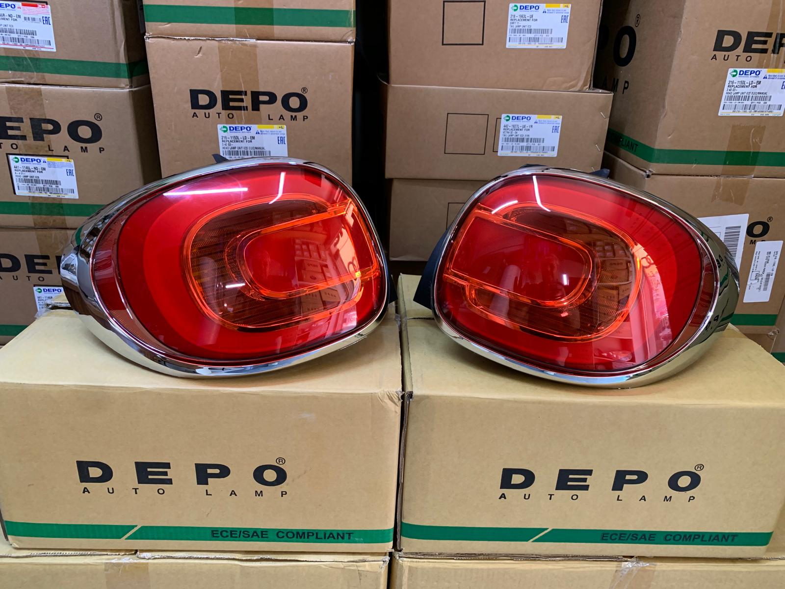 FIAT 500L 2012-2017 ARASI DEPO LEDLİ SAĞ VE SOL STOP LAMBASI KROM ÇERÇEVELİ 51883571 / 51883572
