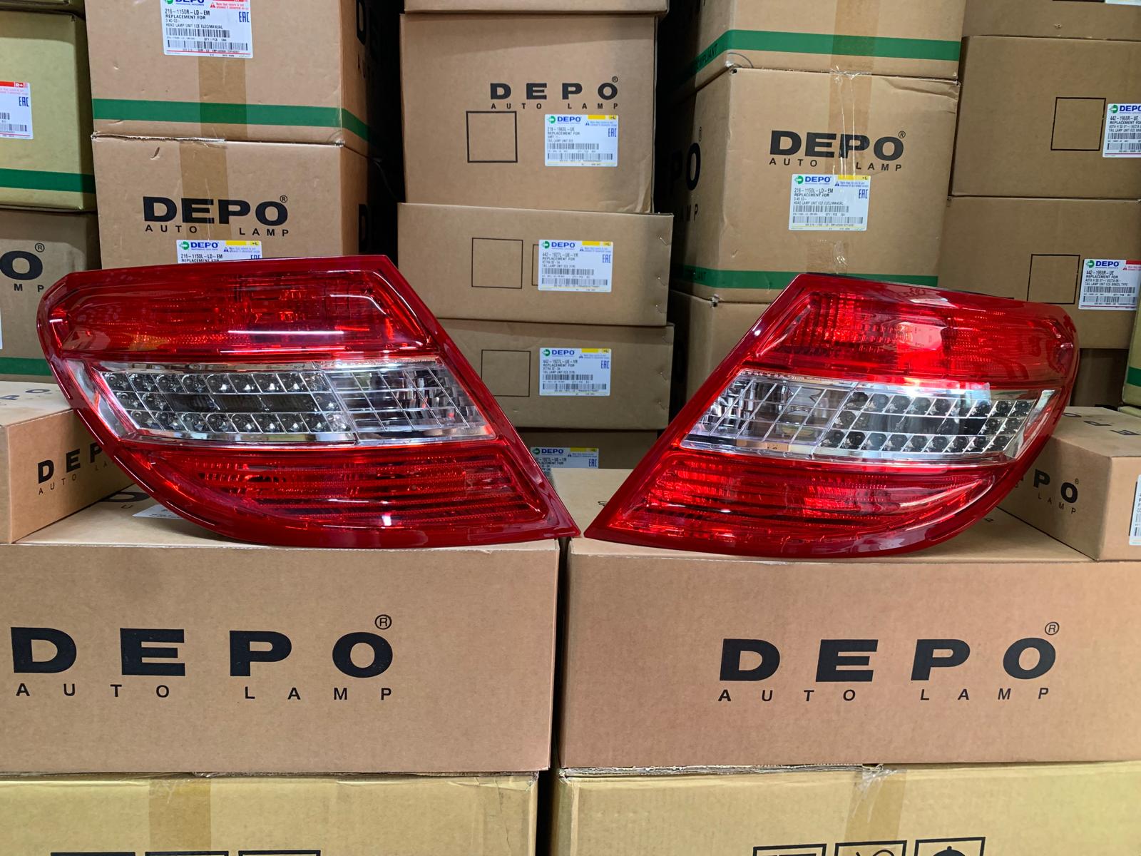 MERCEDES W204 2007-2011 ARASI DEPO LEDLİ SAĞ VE SOL STOP LAMBASI TAKIM A2049068702 / A2049068802