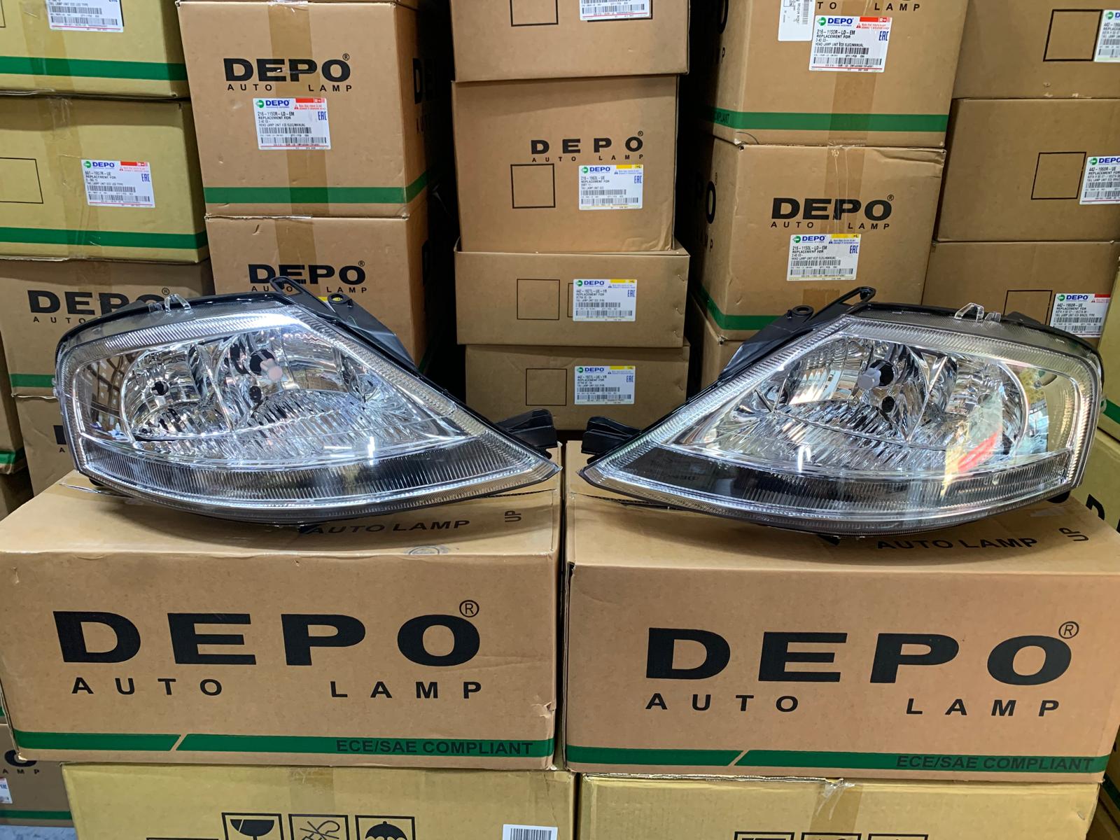 CITROEN C3 2002-2009 ARASI DEPO MARKA SAĞ VE SOL FAR TAKIM MOTORLU 620685 / 620885