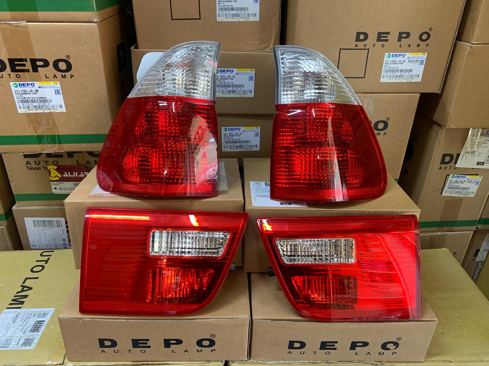 BMW X5 E53 2000-2007 ARASI DEPO STOP LAMBASI 4LÜ SET KOMPLE TAKIM 63217164475 / 63217164476
