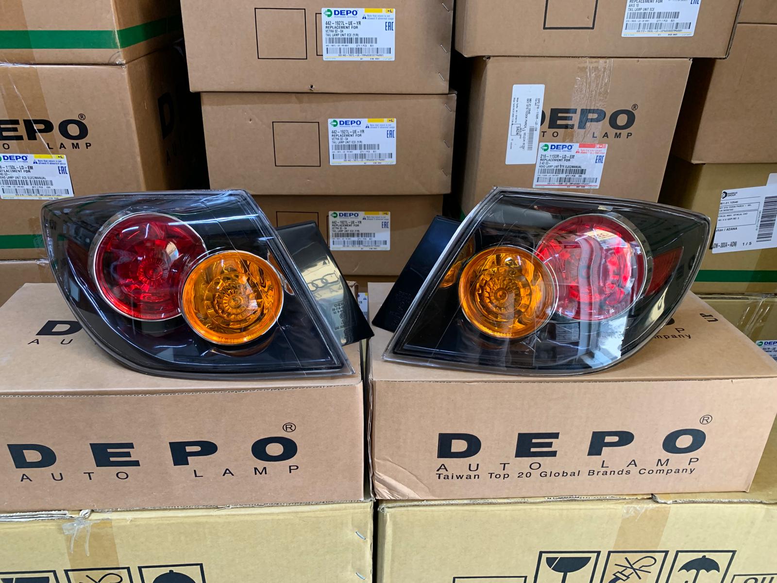 MAZDA 3 HB 2003-2006 ARASI DEPO SAĞ VE SOL DIŞ STOP LAMBASI BP4L-51-180D / BP4L-51-170D