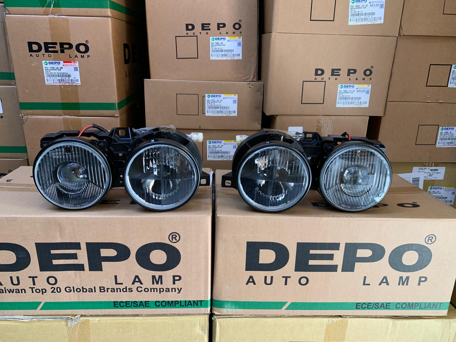 BMW 3 SERİSİ E30 KASA 1988-1991 ARASI DEPO SAĞ VE SOL FAR TAKIM SİYAH 63121386805 / 63121386806