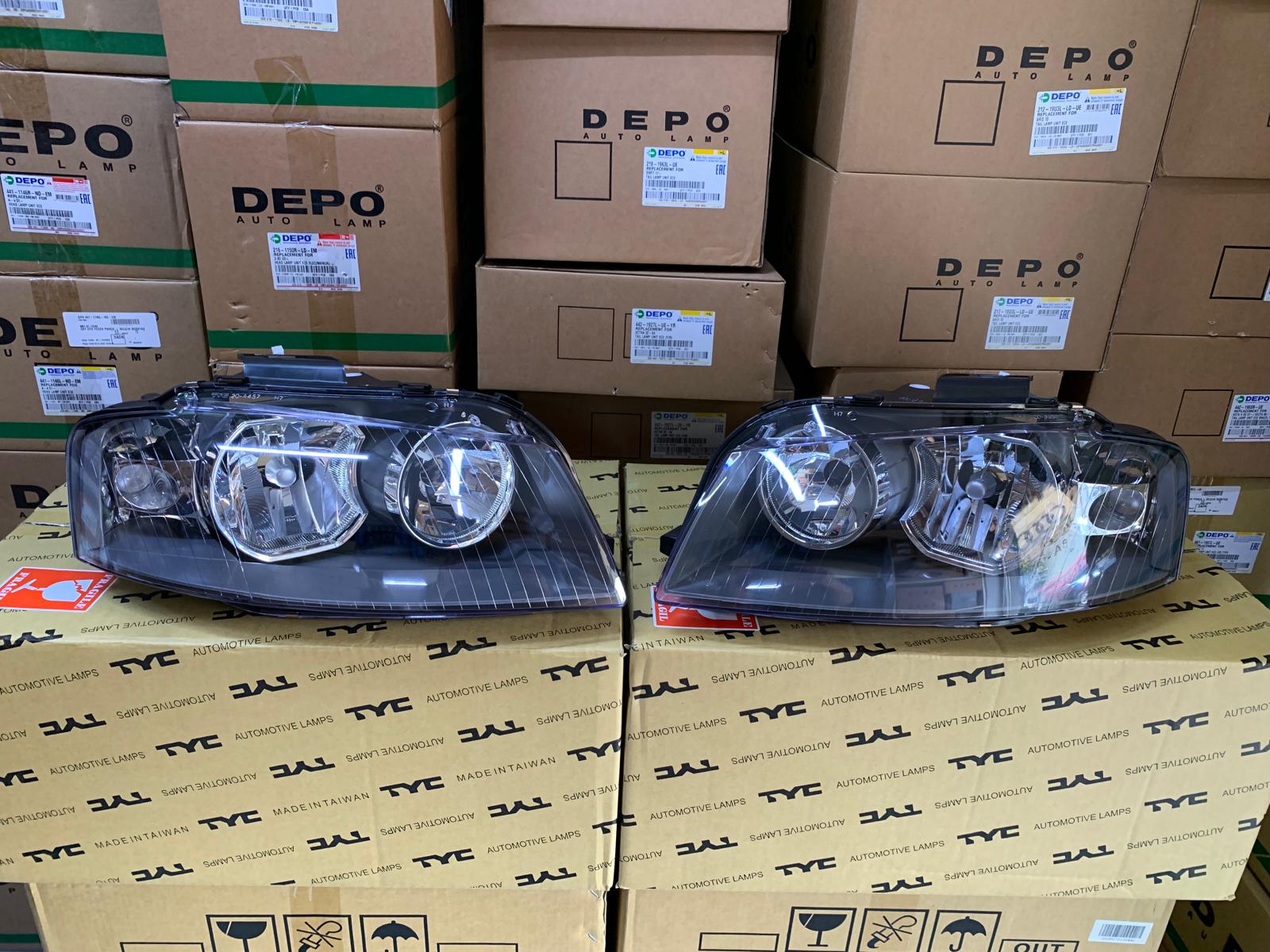 AUDI A3 2004-2008 ARASI TYC MARKA SAĞ VE SOL FAR TAKIM 8P0941003K / 8P0941004K