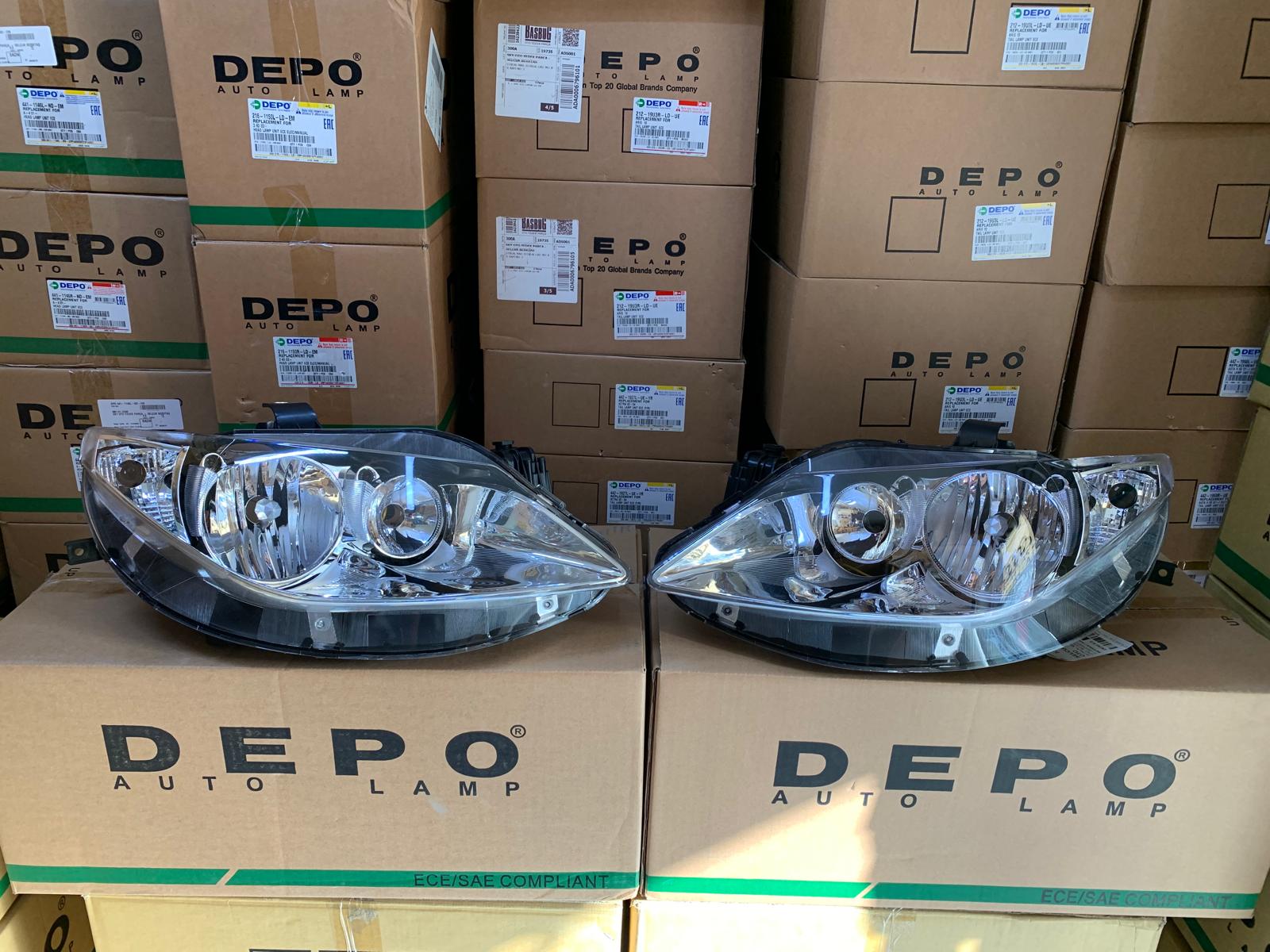 SEAT IBIZA 2009-2012 DEPO SAĞ VE SOL FAR ÇİFT MERCEKLİ TAKIM 6J1941005C / 6J1941006C